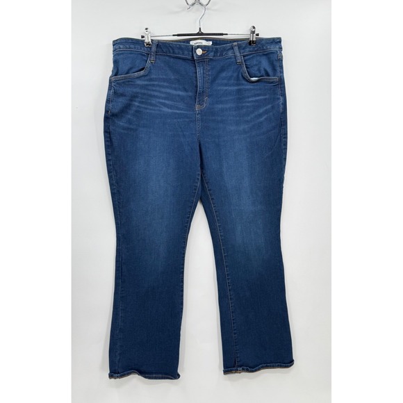 Sonoma Bootcut Jeans Dark Wash Denim‎ Comfort Stretch Womens Plus Size 18W - Picture 1 of 6